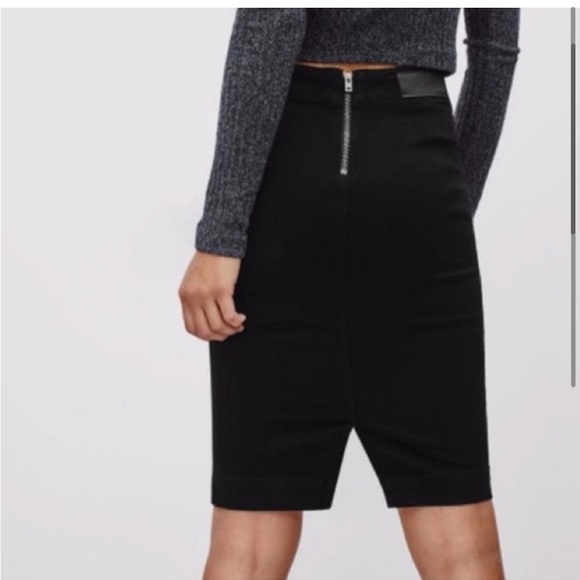 Aritzia Black Denim Skirt - Picture 2 of 5